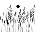 thumbnail image 2 of Sommers, Mindy 14x12 White Modern Wood Framed Museum Art Print Titled - Grassy Moon II, 2 of 4