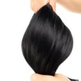 thumbnail image 5 of MY-LADY Extra Thick Clip in 100% Remy Human Hair Extension Double Weft Full Head Natural Hairpiece 110-170g #01 Jet Black 20inch, 5 of 10