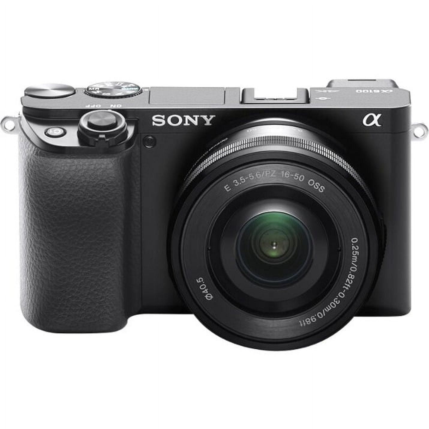 Sony Pro Alpha 6100 24.2 Megapixel Mirrorless Camera with Lens, 0.63