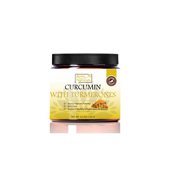 Reddy Naturals Curcumin with Turmerone Powder - Made with High Quality Natural & Organic Ingredients - Honey Flavored & Relief Factor Formulated - No ...