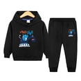 thumbnail image 2 of Linfrsh Toddler Baby Boy Fall Outfit Set Long Sleeve Hoodie Sweatshirt Jogger Pants 2T 3T 4T 5T Boys Clothing, 2 of 5