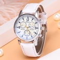 thumbnail image 3 of PVCS Montre en Cuir Épidermique à quartz Neutre Bleu Simule Poignet, 3 of 3