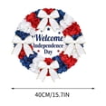 thumbnail image 3 of Decoraciones para el Día de los Caídos, Decoraciones para el 4 de julio, Decoraciones patrióticas, Corona patriótica del Día de la Independencia, Letrero de bienvenida, Colgante de madera para pared p, 3 of 6