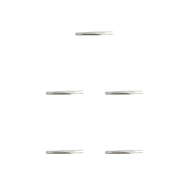 Vogacara Pinzas para pestañas, pinzas para cejas de acero inoxidable, multiusos, fáciles de limpiar, suministros para pestañas resistentes al desgaste Type2 NO2 Vogacara CBP355773