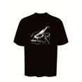thumbnail image 2 of Camiseta MBDMBD con estampado de guitarra para hombre: cuello redondo informal, manga corta, mezcla de poliéster transpirable, lavable a máquina, perfecta para el verano., 2 of 6