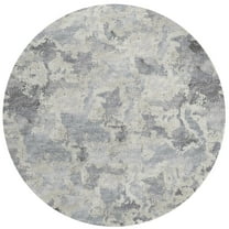 Addison Rugs Indoor/ Outdoor Accord Modern Polyester Washable Rug New 8' x 8' Round - Grey