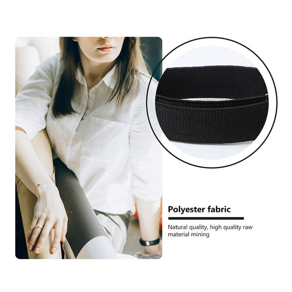 Stri 2 Pairs Elastic Armband Arm Strap Adjustable Shirts Sleeve Armband Shirt Garters