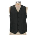 thumbnail image 4 of purcolt Men's Casual Vest with 3 Pockets Wedding Herringbone Slim Fit Waistcoat Jacket Tank Top for Prom Daily, 4 of 7