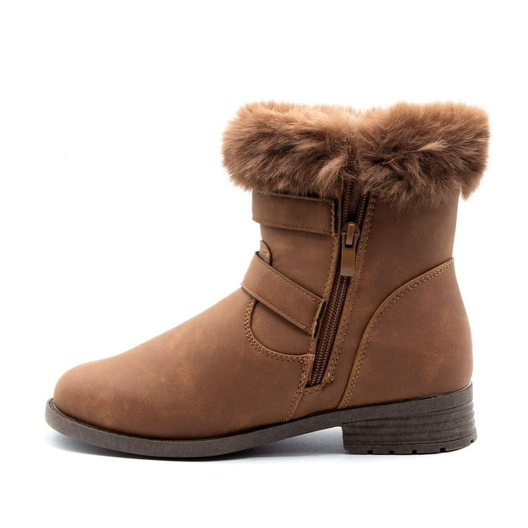Ankle boots with fur collar outlet