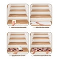 thumbnail image 5 of Valentine's Day Stair Treads for Wooden Steps Indoor Runner Rug Carpet, Love Heart Chocolate Rose Plaid 4 Pieces Peel and Stick Staircase Step Treads Covers Washable Throw Door Mats, 30"x8", 5 of 6