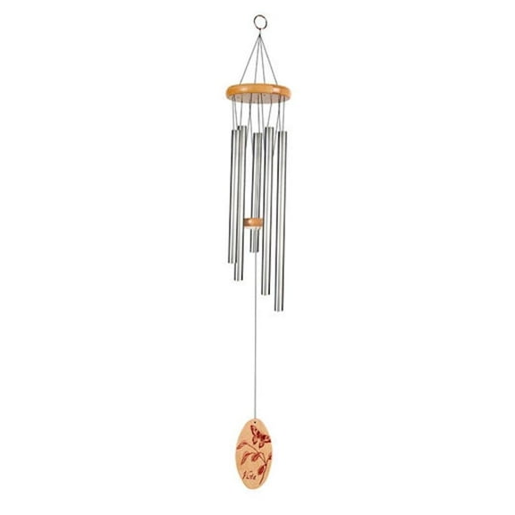 Sunset Vista Designs Classic Wind Chime, Medium, Silver
