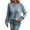Light Blue, variant on Lightweight Sweaters for Women Crew Neck Casual Loose Solid Color Knitted Pullover Sweater