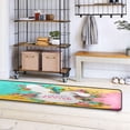 thumbnail image 4 of SKYSONIC 2'X6' Happy Easter Runner Rug with Rubber Backing, Cute Bunny Eggs Non Slip Entryway Rug Runner Washable Soft Area Rug Carpet for Hallway Bedroom Kitchen Decor, 4 of 6