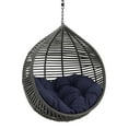 thumbnail image 4 of Modway Garner Teardrop Outdoor Patio Swing Chair without Stand in Gray/Navy, 4 of 5