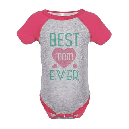 

Custom Party Shop Baby Girls Mothers Day Baseball OnepiecePink and Grey