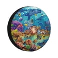 thumbnail image 1 of Fotbe Sea World Funda de Llanta de Repuesto con Estampado, Engrosada, Ajuste Universal para Jeep, Remolque, RV, SUV, Camión-17 inch, 1 of 6