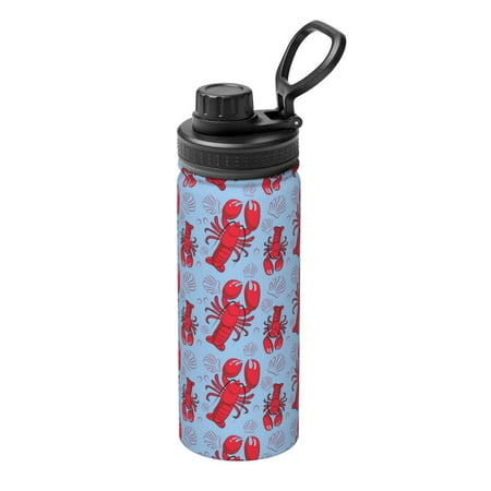 

Gaeub Cartoon Lobsters 2 Print Stainless Steel Water Bottle 18oz Sports Insulated Kettle for Women Men Suitable as a Gift