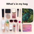 thumbnail image 3 of Makeup Bag Small Cosmetic Bags for Women Travel Toiletry Bag Zipper Pouch Purse Organizer Pouches, Hawaii Tiki Palm Leaf Cool, 3 of 7