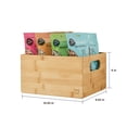 thumbnail image 6 of The Home Edit Small Bamboo Bin Storage Organizer, 9.5" x 10.5" x 6", 6 of 8