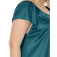 thumbnail image 4 of EZI Nightgowns for Women - Soft & Breathable Satin Night Gowns for Adult Women - Medium to Plus Size Womens Sleep Shirts - Long Mid-Length Nightgown, 4 of 9