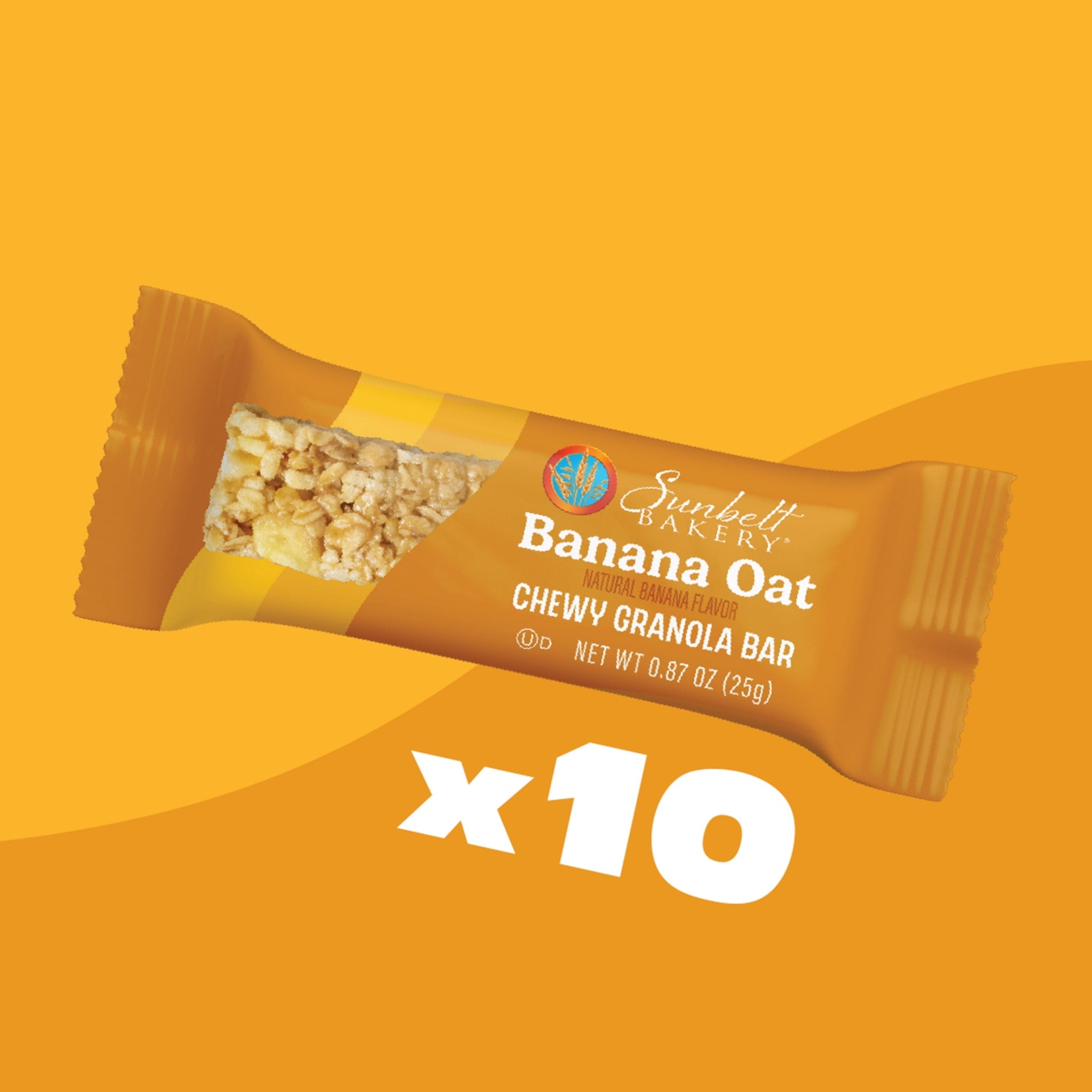 (4 pack) Chewy Granola Bars, Sunbelt Bakery Family Pack Banana Oat