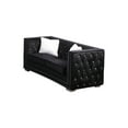 thumbnail image 3 of Best Master Furniture DeLuca 3 Pieces Embellished Tufted Living Room Set, Black, 3 of 4