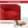 thumbnail image 2 of Bonzy Home Velvet Accent Chair with Ottoman for Living Room,Red, 2 of 7