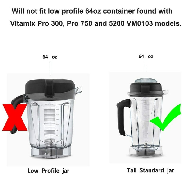 Vitamix Lid and Plug for 64-Ounce Home Container 15855