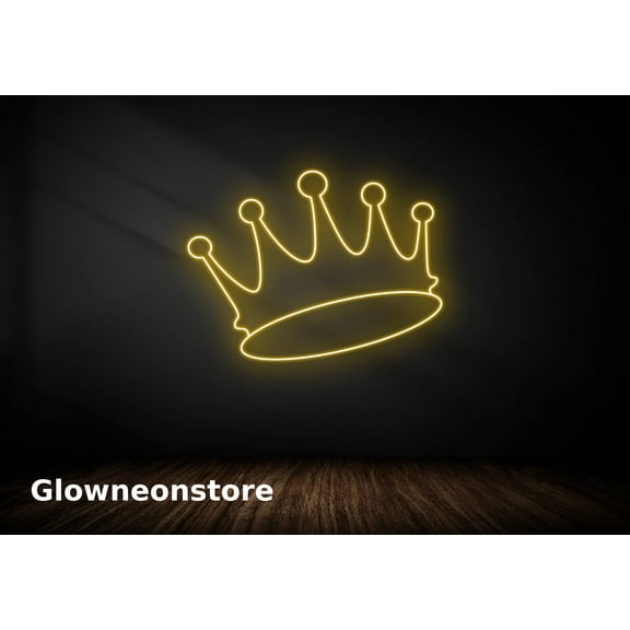 Glowneon Crown Neon Sign, Crown Led Light Sign, Queen Crown Neon Light, Royal Crown Neon Light