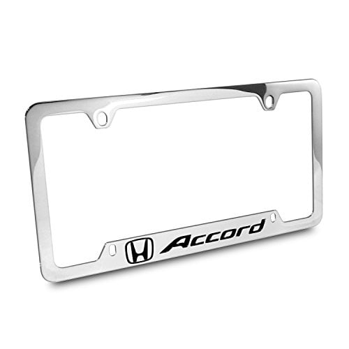 Honda Accord Chrome Plated Metal Decorative Vanity License Plate