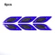 thumbnail image 4 of Scienceny Pegatina reflectante de carcasa de coche de 6 piezas, pegatinas antideslizantes de fibra de carbono, decoración anticolisión para Automoción decorativa y accesorios Azul, 4 of 6