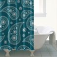thumbnail image 4 of Colorful Chic Shower Curtain 72x72 Inches, Quick-Dry Polyester with Hooks, Floral Bohemian Paisley Pattern for Classic Bathrooms, 4 of 5
