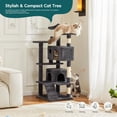 thumbnail image 2 of Torre para Gatos de Interior DUMOS de 54 Pulgadas para Gatos Grandes Azul Marino, 2 of 7
