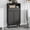 Black, variant on FIAKOA Modern White Freestanding Storage Cabinet with Doors & Drawers, Tall Versatile Accent & Pantry Organizer for Kitchen, Bathroom, Living Room