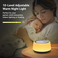 thumbnail image 2 of AP White Noise Sound Machine, Baby Sound Machine Kids with 30 Soothing Sounds and 7 Colors Warm Night Light for Sleeping, 5 Timers Portable Plug in Sound Machine for Baby, Adults，Grey Color, 2 of 7