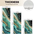 thumbnail image 4 of Teal Marble Gold Line Pattern Kitchen Rugs Sets Of 3,Kitchen Runner Rugs Non Skid Washable,Decorative Kitchen Floor Mats for Kitchen,Sink,Laundry,17"x30"+ 17"x47" + 17"x59", 4 of 6