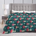 thumbnail image 4 of Kll Fleece Blanket Plush Throw Blanket Amanita Mushroom,Soft Fuzzy Cozy Flannel Blanket For Couch Sofa Bed.(80"X60"), 4 of 9