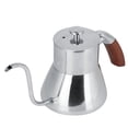 thumbnail image 1 of 800ml Silver Stainless Steel Coffee Pot Water Kettle for Home Coffee Shop Use, 1 of 8