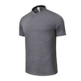 thumbnail image 3 of DIOAZUD Mens Short Sleeve Henley Shirts Solid Color Tennis Shirts Lightweight Breathable T-Shirts for Workout Running, 3 of 10