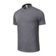 thumbnail image 2 of Tops para hombre, blusas y camisas de manga corta con cuello redondo para hombre, camiseta informal de entrenamiento al aire libre de color liso para hombre, camisa de manga corta con botones a presió, 2 of 9