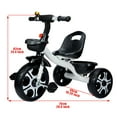 thumbnail image 5 of SHCKE Unisex Kids Lightweight Tricycle, Metal and Plastic White, 5 of 6