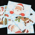 thumbnail image 4 of Luxtrada Christmas Window Clings Window Wall Stickers Cute Santa Claus Reindeer Static PVC Stickers for Christmas Home/Shop/Party Window Decorations (110Pcs,6-Sheet), 4 of 8