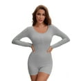 thumbnail image 4 of Unique Bargains Women's Long Sleeve Shapewear Tummy Control S Grey, 4 of 6