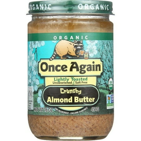 - Once Again Almond Butter - Organic - Lightly Toasted - Crunchy - 16 Oz - Pack of 12