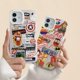 thumbnail image 2 of Carcasa Compatible Para iPhone 14 13 12 11 Pro Max X XR Xs 7 8 SE 2020 Ins Moda Divertida Ilustración Marvel Decoloración Láser Pareja Funda Para Teléfono Anticaída Protección Trasera, 2 of 3
