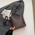 thumbnail image 3 of Bolso Tipo Cubo Ante para Mujer Hombro Hobo Con Correa Ajustable (café), 3 of 9