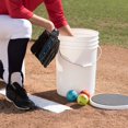 thumbnail image 6 of Champion Sports 6 Gallon Bucket with Padded Soft Seat Lid - Durable Construction - Balls Not Included - Ideal for Baseball, Softball, T-Ball, Wiffle Ball, and Lacrosse, 6 of 8