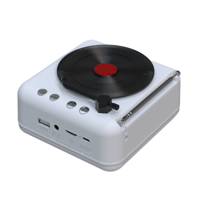 Speakers Bluetooth Wireless,Record Player Wireless Bluetooth Sound Retro Creatives Mini Portable Card Insert Small Speaker Subwoofer Gift,Portable Bluetooth Speakers