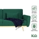 thumbnail image 2 of Sofá Cama Reclinable Para 3 Personas Poliéster Tipo Terciopelo Kingshouse verde 5, 2 of 8