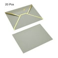 thumbnail image 3 of Unique Bargains Luxury V Flap Invitation Envelopes, Silver, 20 Pack, 3 of 5